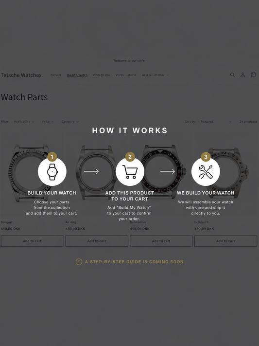 Design eller byg dit eget ur - Tetschewatches.dk

Eneste i Danmark med bygselv service