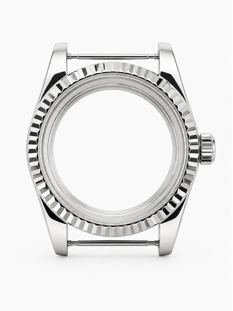 Datejust urkasse i 316L rustfrit stål med safirkrystal til custom ur-build