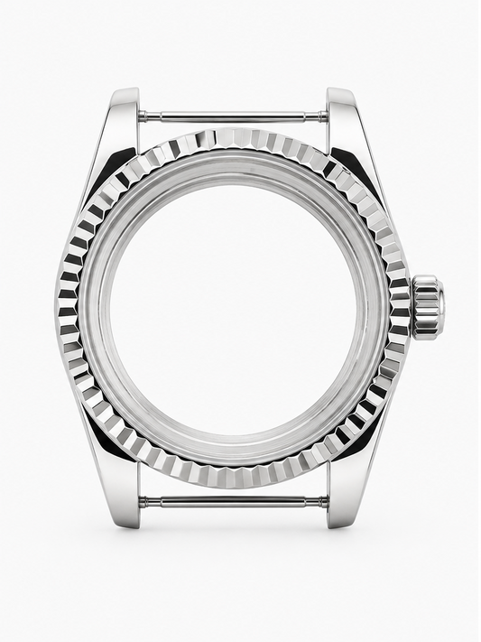 Datejust urkasse i 316L rustfrit stål med safirkrystal til custom ur-build