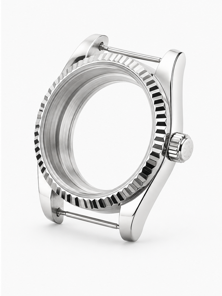 Datejust urkasse i 316L rustfrit stål med safirkrystal til custom ur-build