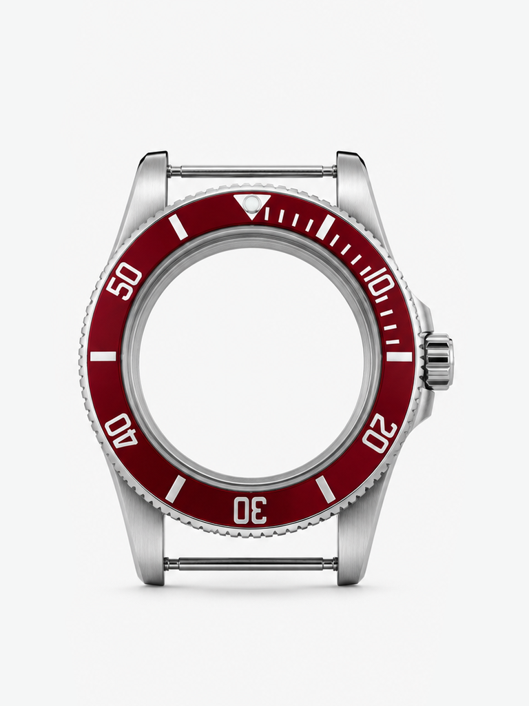 The watch case forms the foundation of your watch, protecting the movement while defining its overall shape and character.

Made from 316L stainless steel, the case is built for durability and everyday wear. It is fitted with a sapphire crystal, offering excellent scratch resistance and a clear view of the dial.

A screw-down crown helps create a secure seal and contributes to a water resistance of 100 metres / 10 BAR, making the case suitable for everyday use and swimming when properly assembled.

Specific