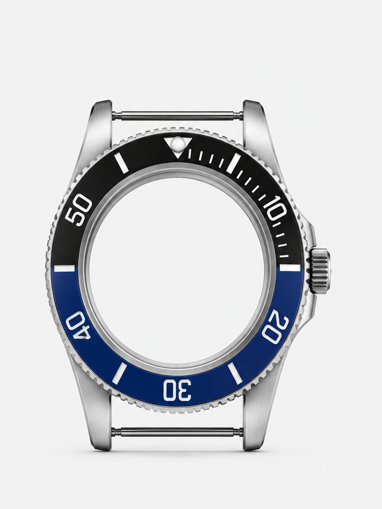 The watch case forms the foundation of your watch, protecting the movement while defining its overall shape and character.

Made from 316L stainless steel, the case is built for durability and everyday wear. It is fitted with a sapphire crystal, offering excellent scratch resistance and a clear view of the dial.

A screw-down crown helps create a secure seal and contributes to a water resistance of 100 metres / 10 BAR, making the case suitable for everyday use and swimming when properly assembled.

Specific