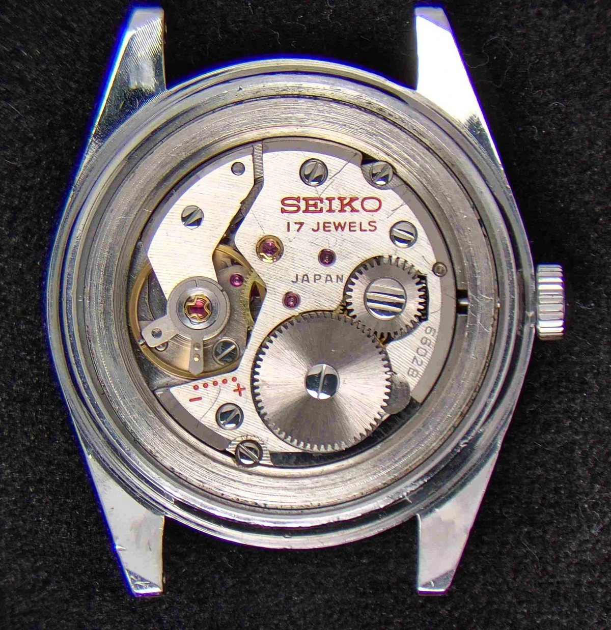 Vintage Seiko, Seiko 17 Jewels, mekanisk Seiko ur, vintage herreur, Seiko silver dial, japansk vintage ur.